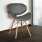 Armen Living Cassie Mid-Century Dining Chair in Walnut Wood and Gray Faux Leather LCCASIWAGRAY - alternate 8
